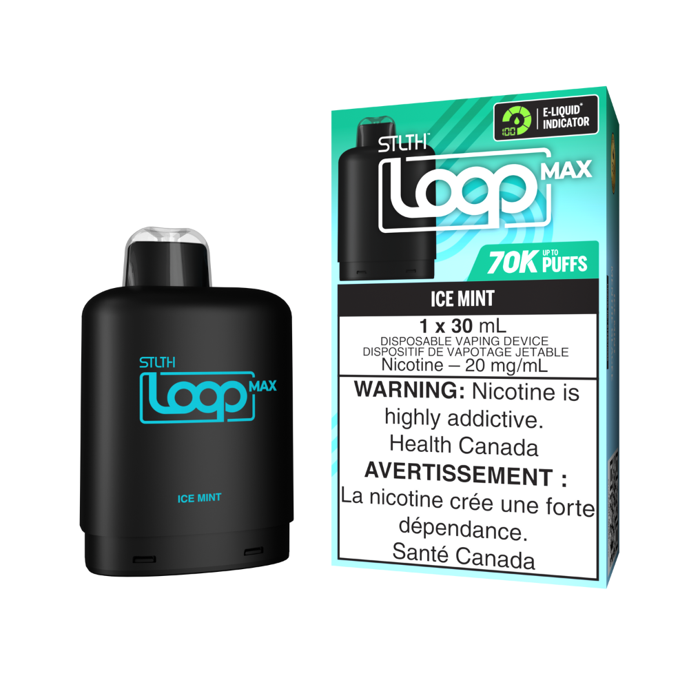 Ice Mint - STLTH Loop Max  Vape Pod - 70K Puffs - 30mL