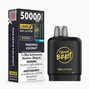 Pineapple Coconut Iced - Flavour Beast Level X G2 Ultra Replacement Vape Pod - 50K Puffs - 20mL