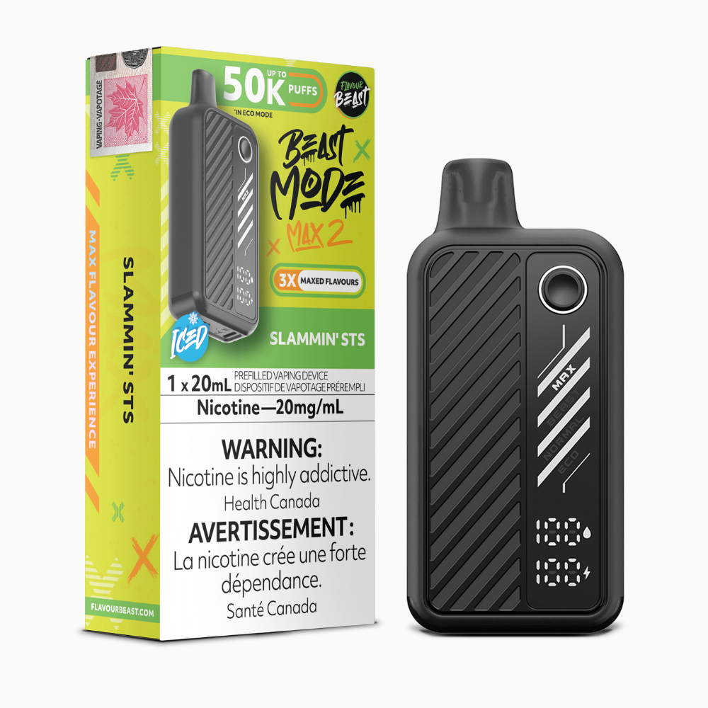 Flavour Beast Beast Mode Max 2 Disposable Vape - 50K Puffs - 20mL - Slammin' Sts