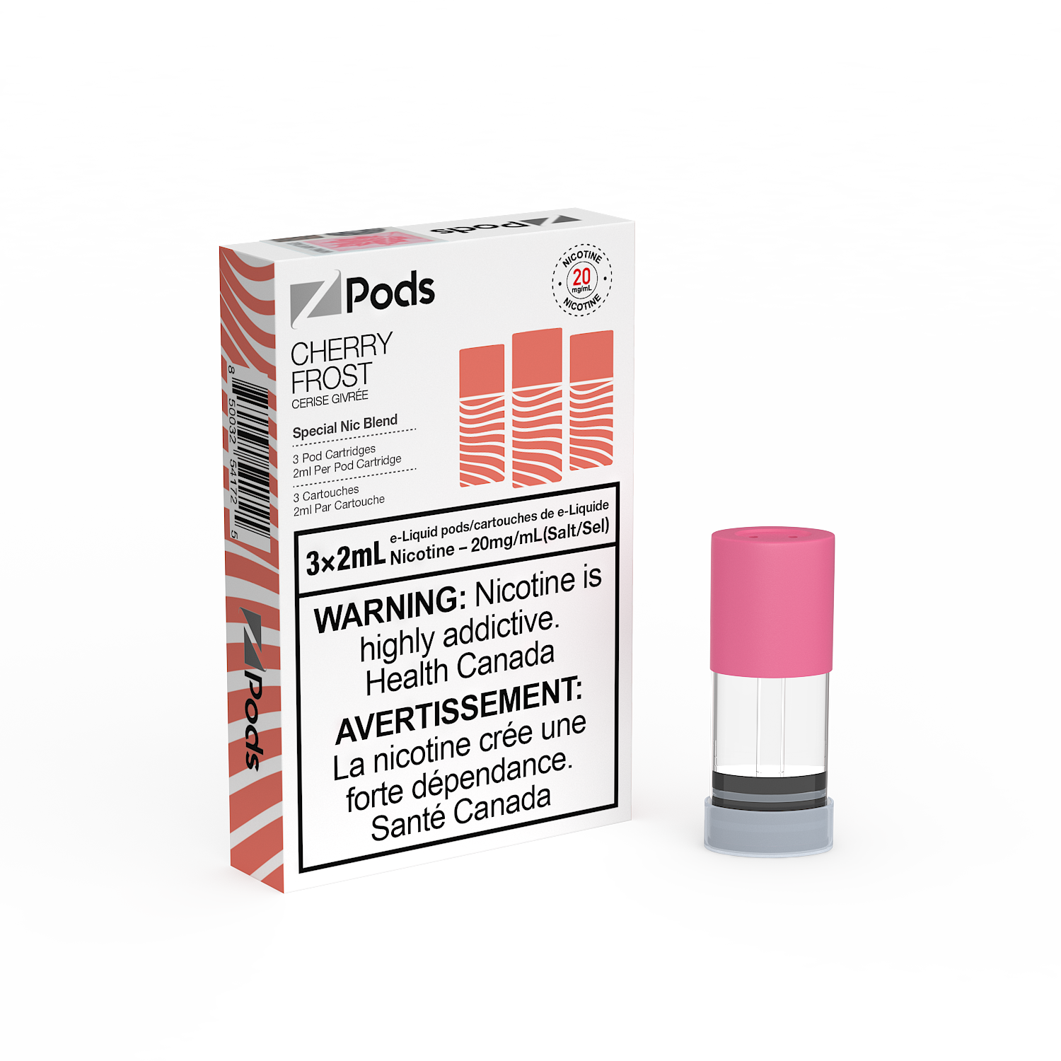 ZPods Pre-Filled Pods - 3 Pack - Cherry Frost - 20mg - 2mL