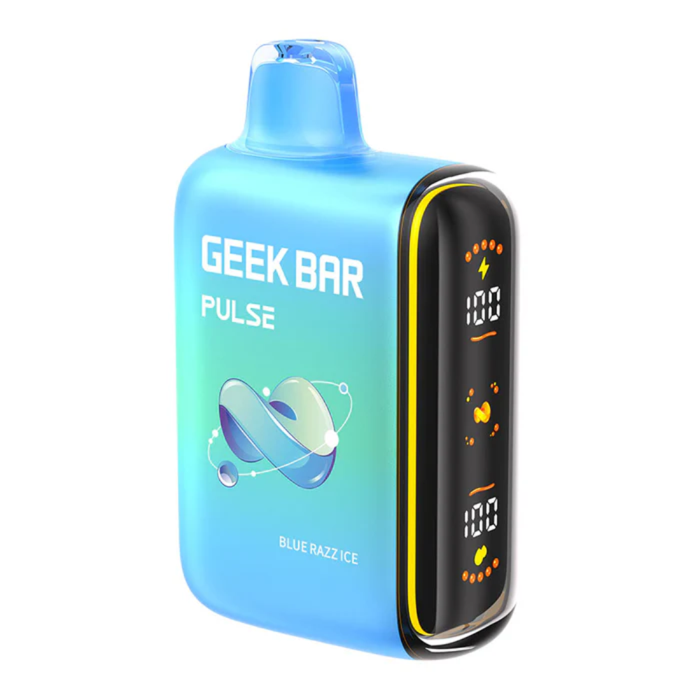 Geek Bar Pulse Disposable Vape - 9K Puffs - 16mL - Blue Razz Ice