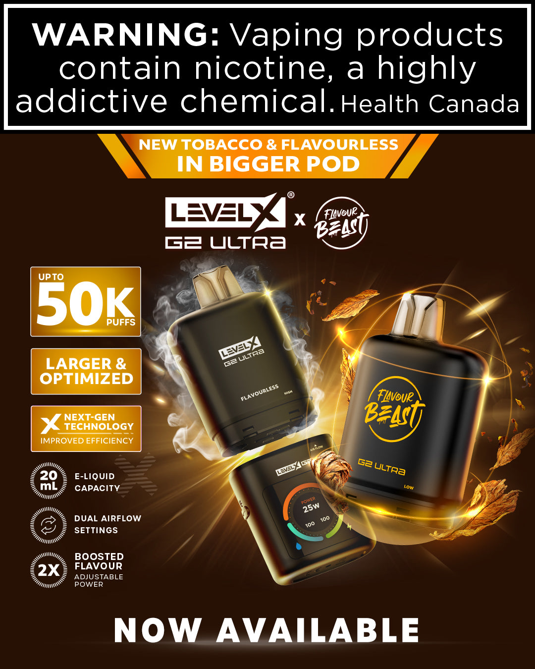 Flavour Beast Level X G2 Ultra Vape Pod