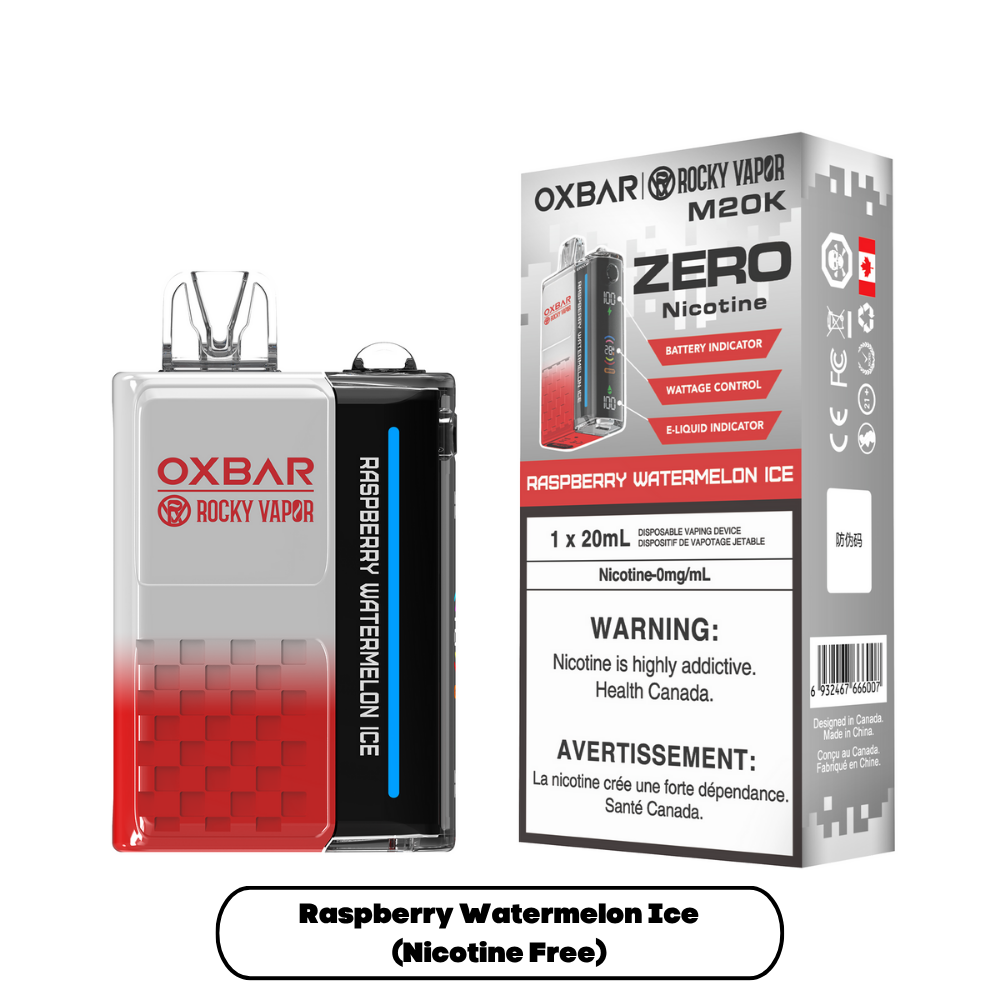 Oxbar M20K Disposable Vape - 20K Puffs - 20mL - Raspberry Watermelon Ice [NIC FREE]