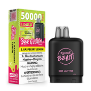 Sour Gushin S. Raspberry Lemon - Flavour Beast Level X G2 Ultra Replacement Vape Pod - 50K Puffs - 20mL