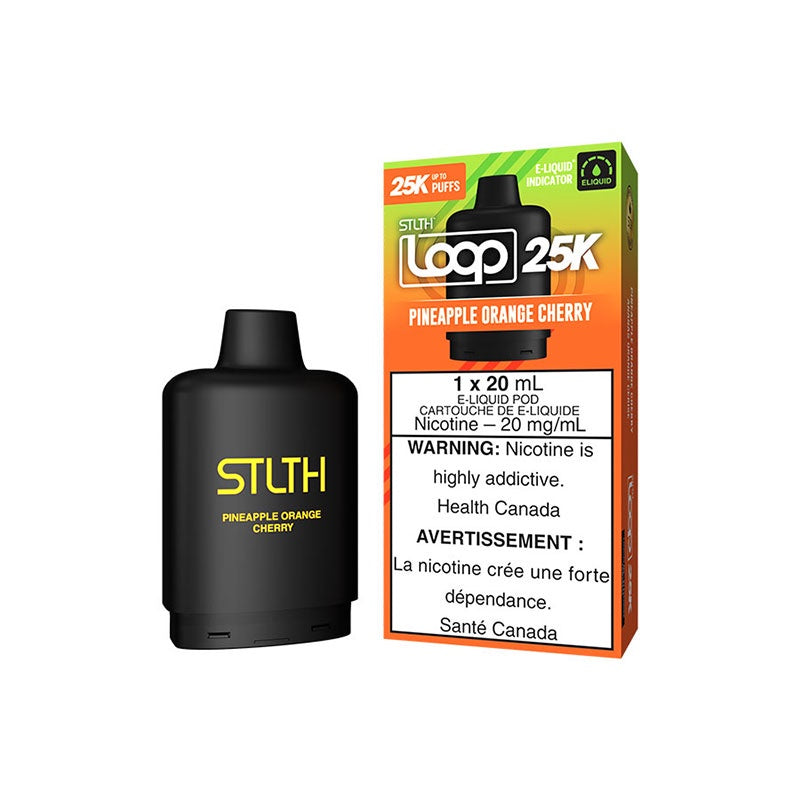 Pineapple Orange Cherry - STLTH Loop2 25K Vape Pod - 25K Puffs - 20mL