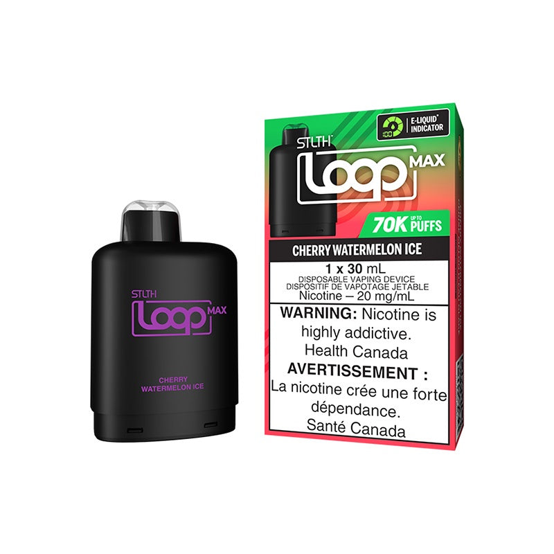 Cherry Watermelon Ice - STLTH Loop Max  Vape Pod - 70K Puffs - 30mL