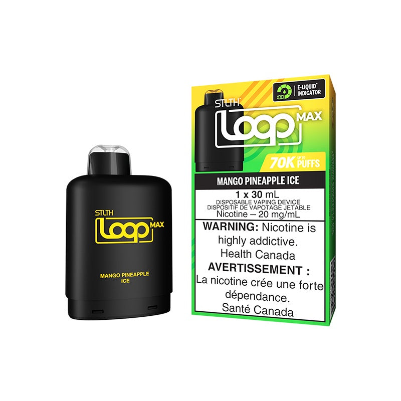 Mango Pineapple Ice - STLTH Loop Max  Vape Pod - 70K Puffs - 30mL