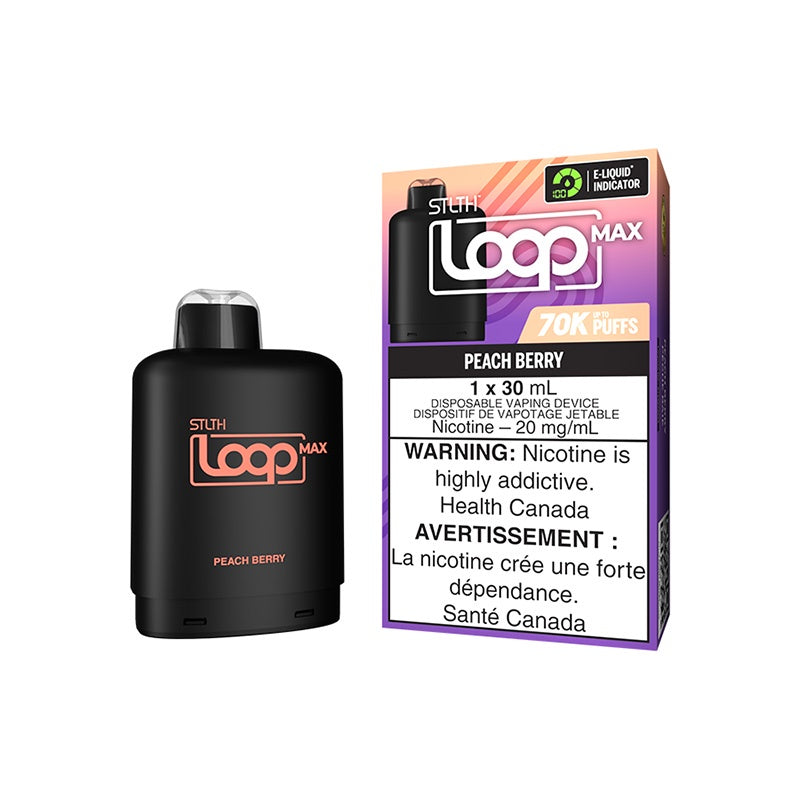 Peach Berry - STLTH Loop Max  Vape Pod - 70K Puffs - 30mL