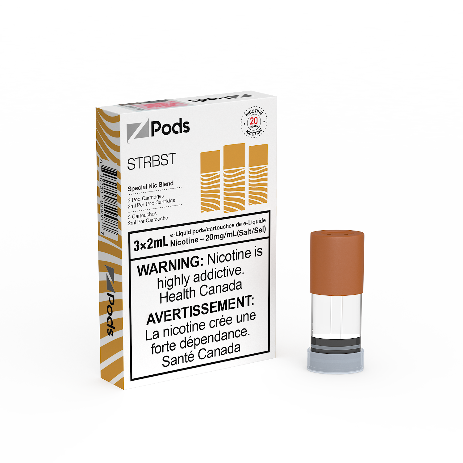 ZPods Pre-Filled Pods - 3 Pack - SB(Starburst) - 20mg - 2mL
