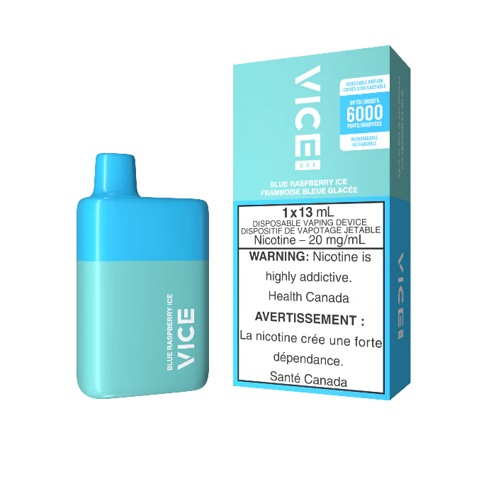 VICE Box Disposable Vape - 6K Puffs - 13mL - Blue Raspberry Ice