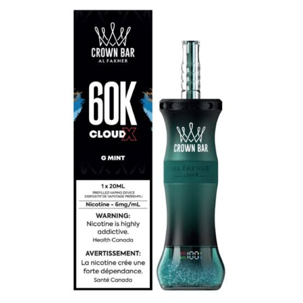 Al Fakher Crown Bar Cloud X 60K Disposable Vape - G Mint