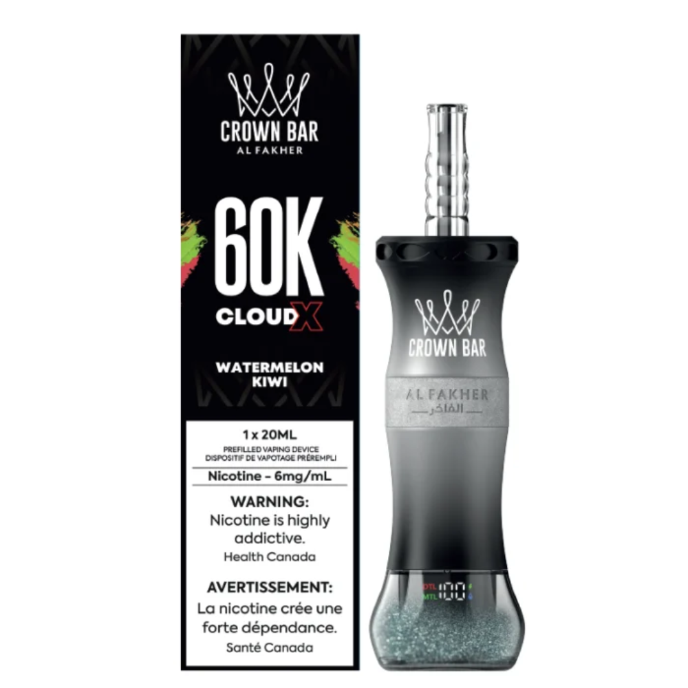 Al Fakher Crown Bar Cloud X 60K Disposable Vape - Watermelon Kiwi