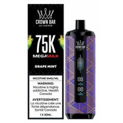Al Fakher Crown Bar Mega Max 75k Disposable Vape - Grape Mint