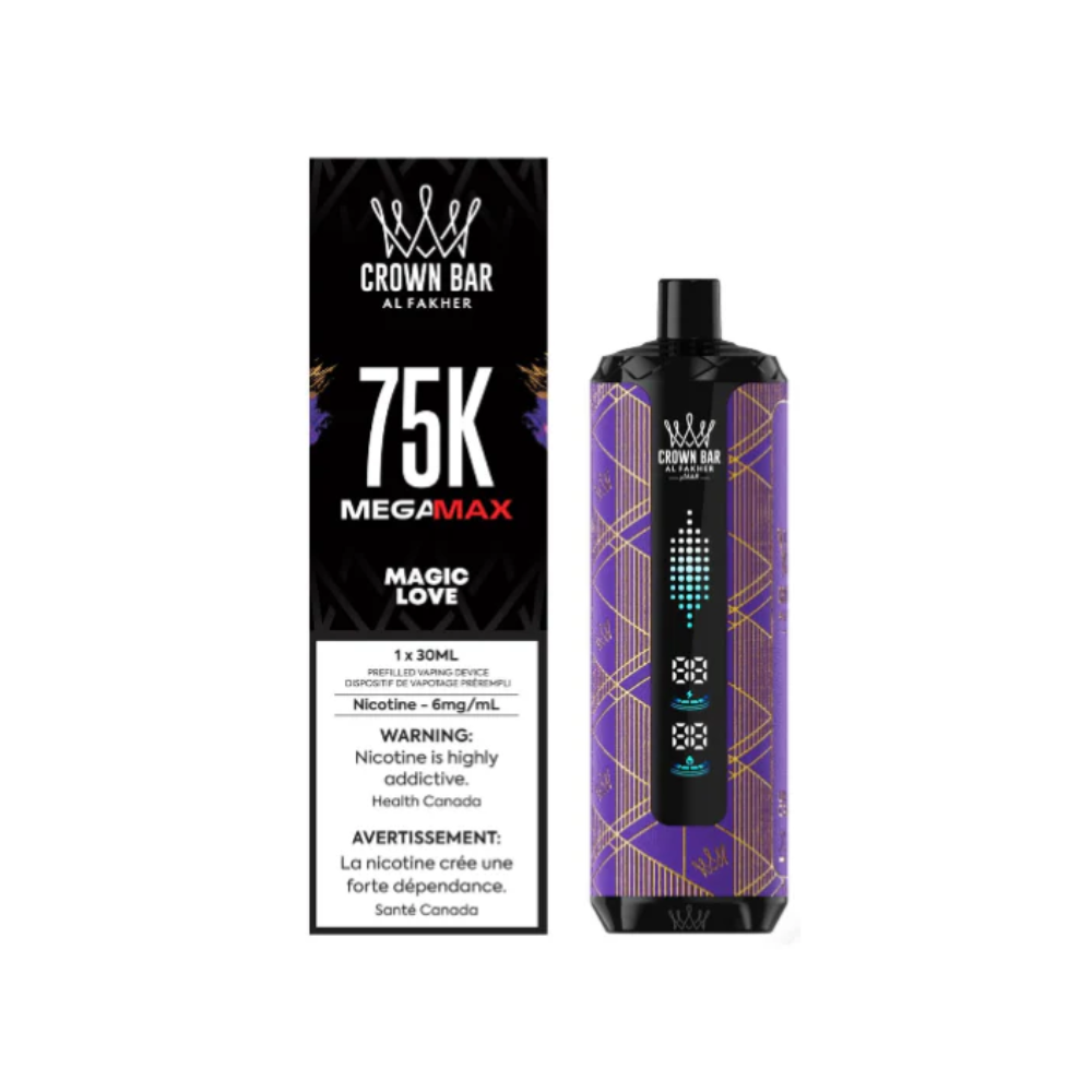 Al Fakher Crown Bar Mega Max 75k Disposable Vape - Magic Love
