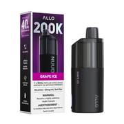 ALLO NUUD 200K Disposable Vape - 200K Puffs - 30mL - Grape Ice