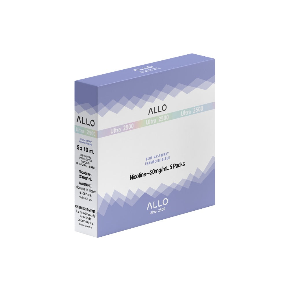 Allo Ultra 2500 Disposable Vape - 2500 Puffs - 10mL - Blue Raspberry