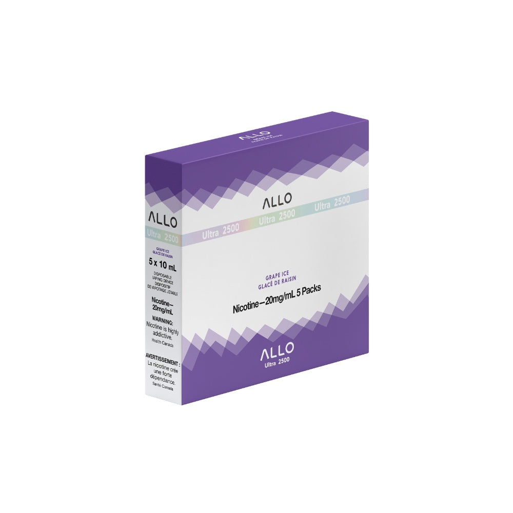 Allo Ultra 2500 Disposable Vape - 2500 Puffs - 10mL - Grape Ice
