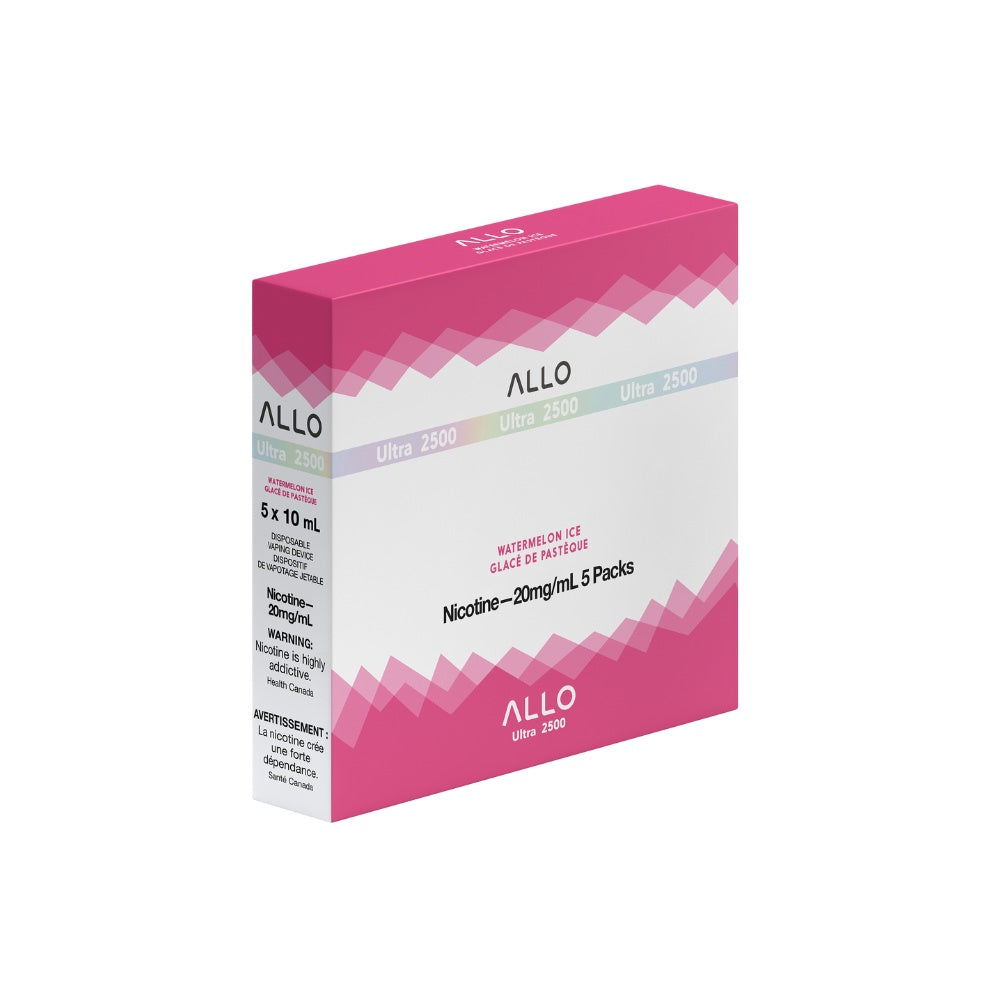 Allo Ultra 2500 Disposable Vape - 2500 Puffs - 10mL - Watermelon Ice