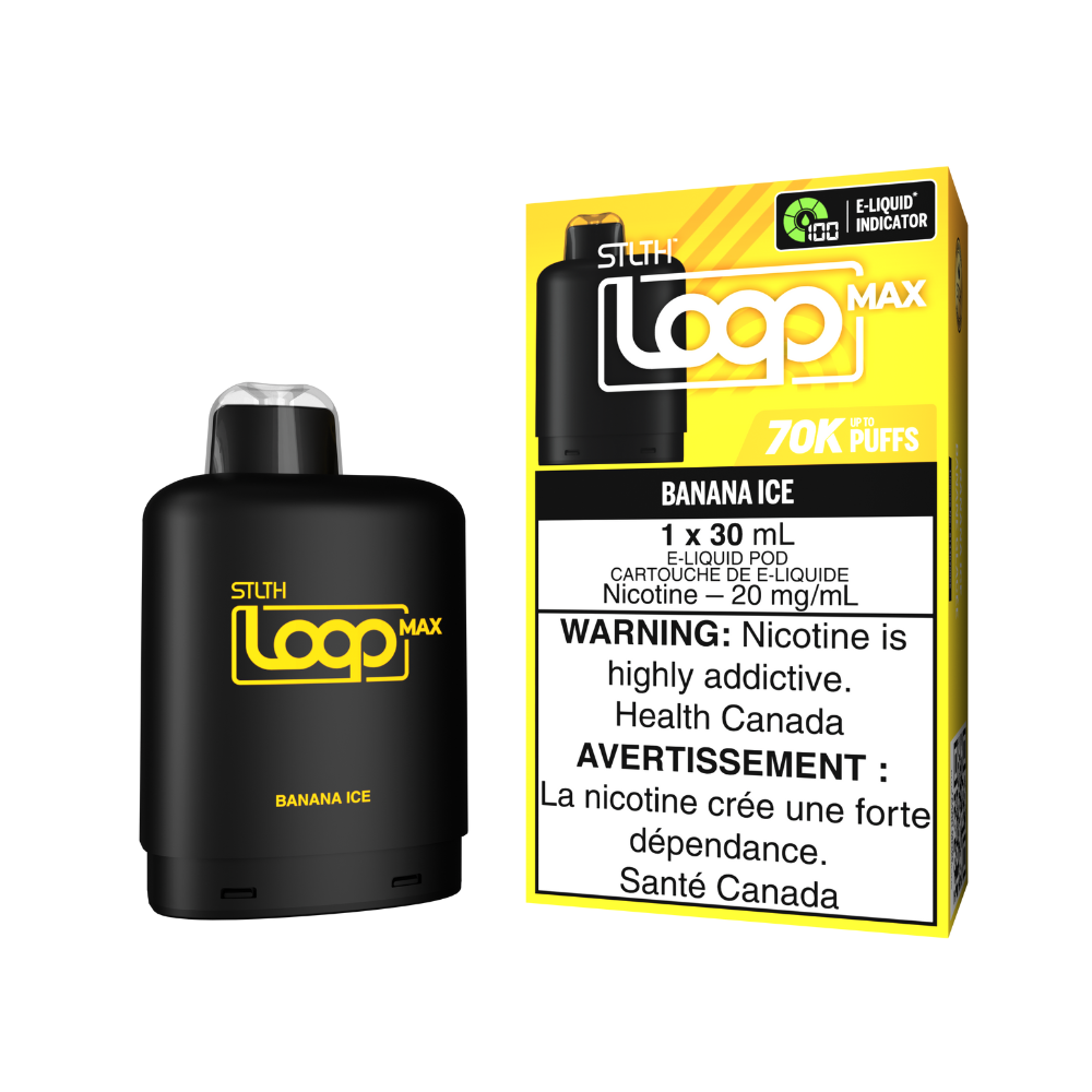 Banana Ice - STLTH Loop Max  Vape Pod - 70K Puffs - 30mL