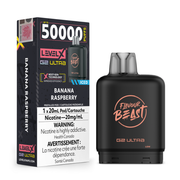 Banana Raspberry Iced - Flavour Beast Level X G2 Ultra Replacement Vape Pod - 50K Puffs - 20mL