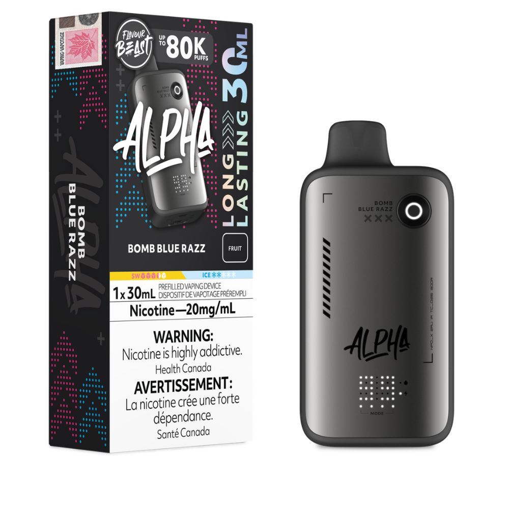 Flavour Beast Alpha Disposable Vape - 80K Puffs - 30mL - Bomb Blue Razz