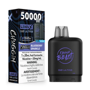 Chuggin Blueberry Sparkle Iced - Flavour Beast Level X G2 Ultra Replacement Vape Pod - 50K Puffs - 20mL