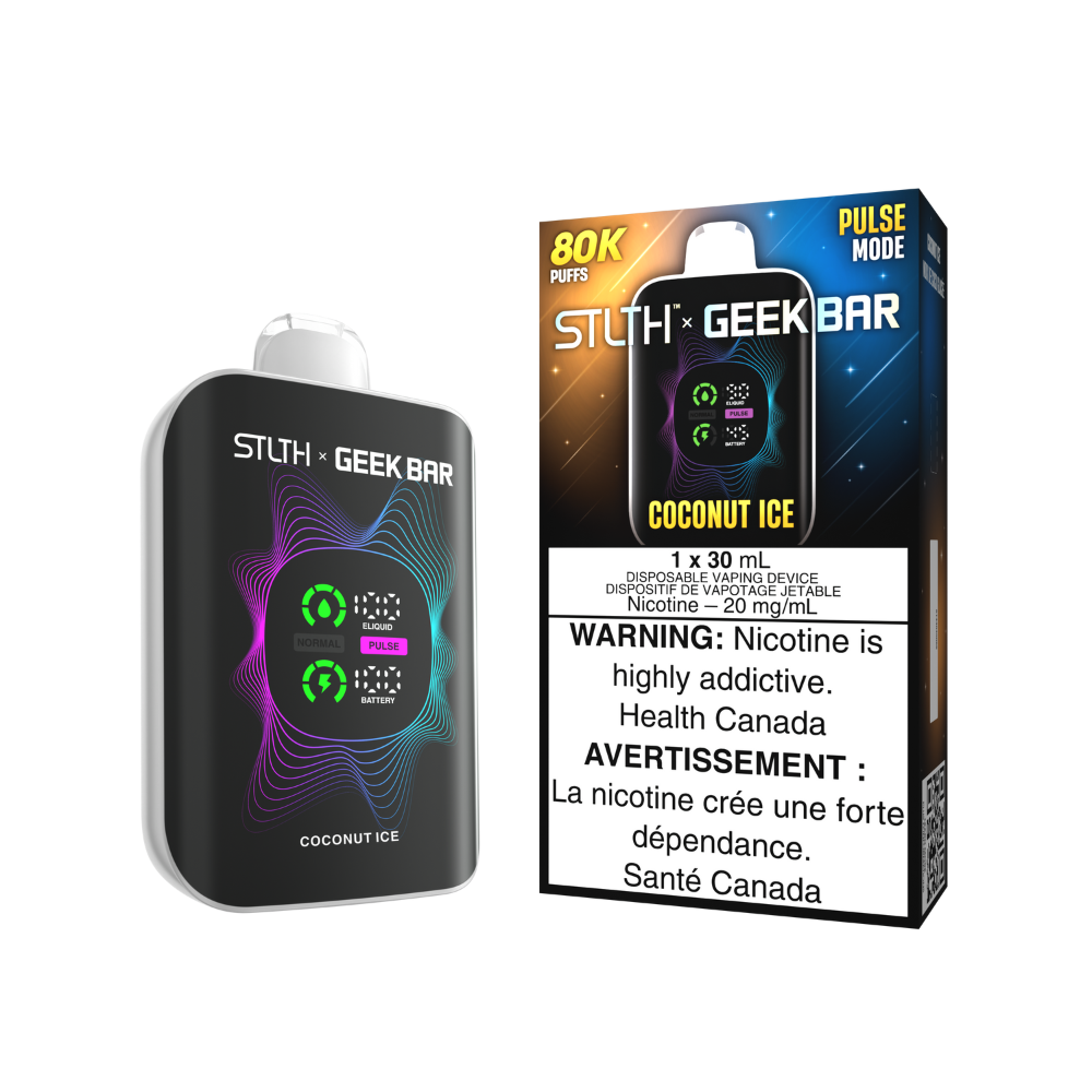 STLTH X Geek Bar Disposable Vape - 80K Puffs - 30mL - Coconut Ice