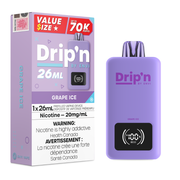 Drip'n by Envi 26mL Disposable Vape - 70K Puffs - 26mL - Grape Ice