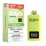 Drip'n by Envi 26mL Disposable Vape - 70K Puffs - 26mL - Green Apple