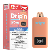 Drip'n by Envi 26mL Disposable Vape - 70K Puffs - 26mL - Peach Blue Razz Ice