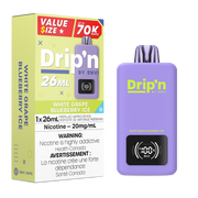 Drip'n by Envi 26mL Disposable Vape - 70K Puffs - 26mL - White Grape Blueberry Ice