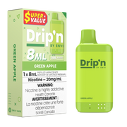 Drip'n by Envi 8mL Disposable Vape - 16K Puffs - 8mL - Green Apple