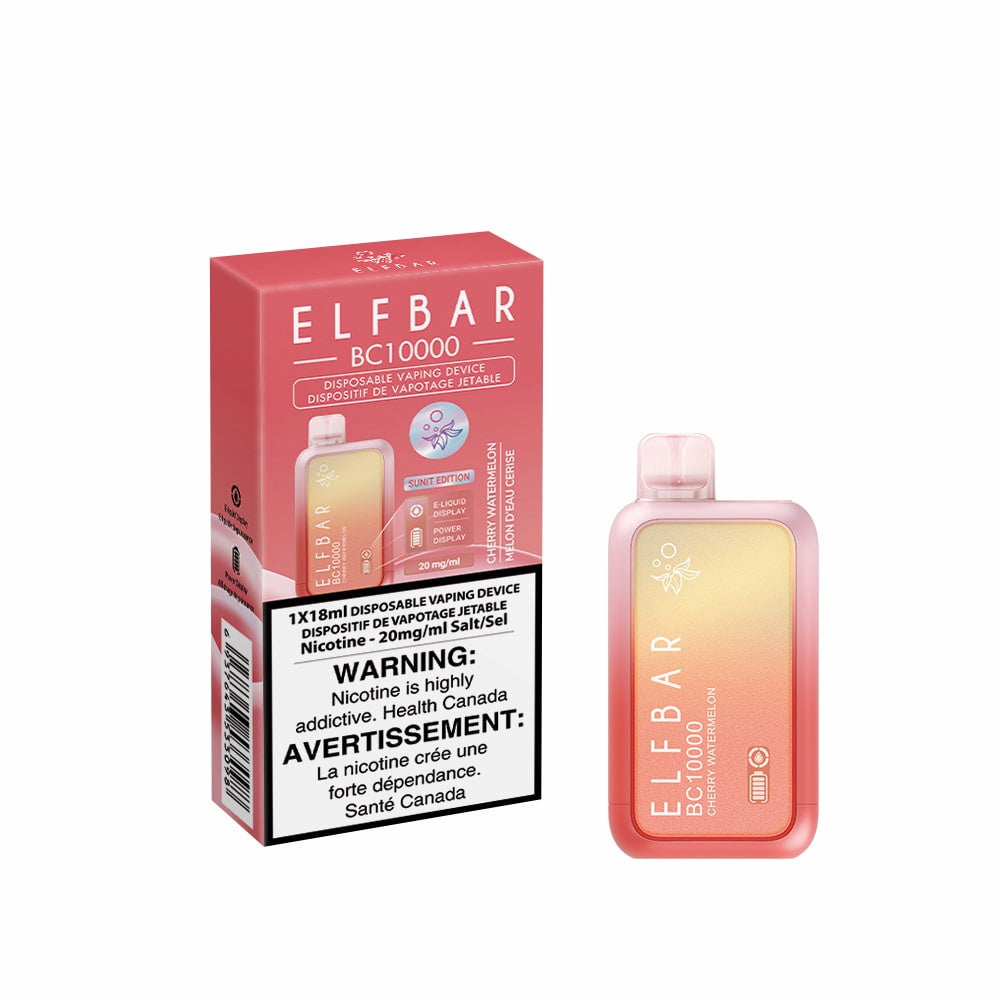 Elf Bar BC10K Disposable Vape - 10K Puffs - 18ml - Cherry Watermelon