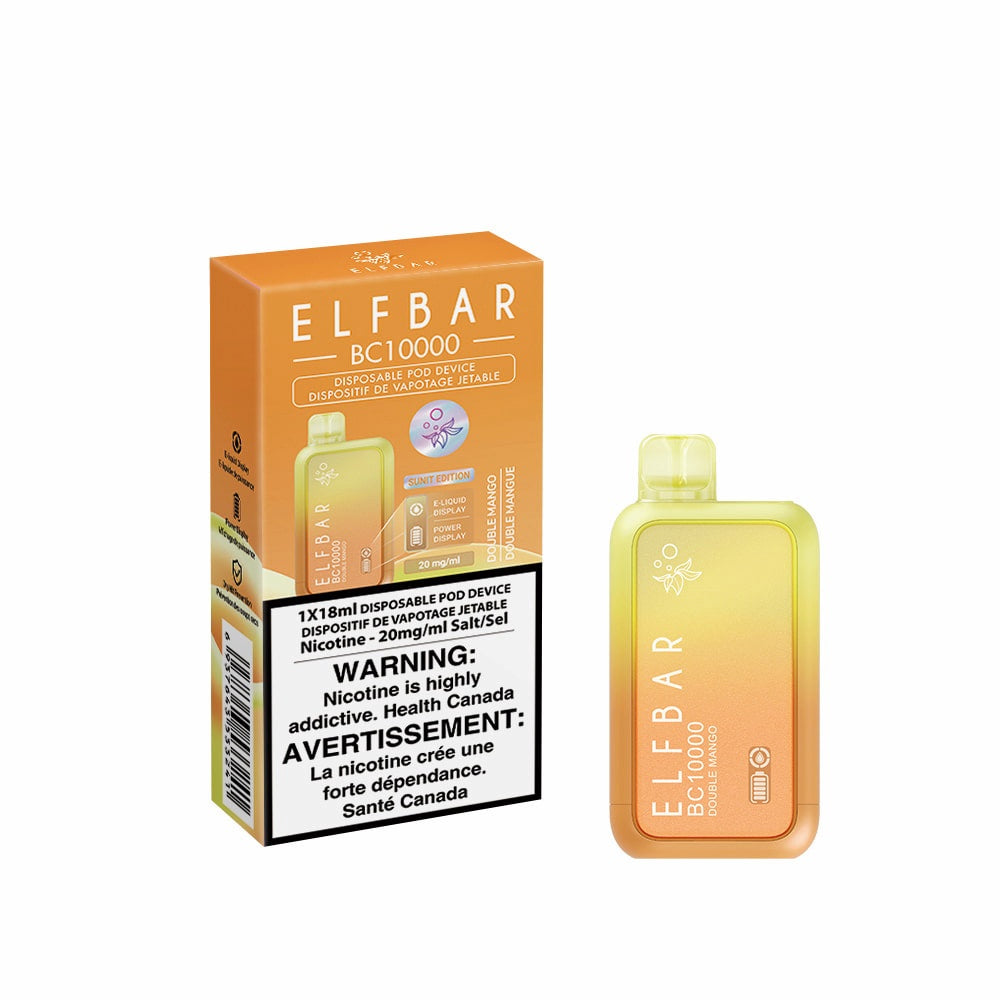 Elf Bar BC10K Disposable Vape - 10K Puffs - 18ml - Double Mango