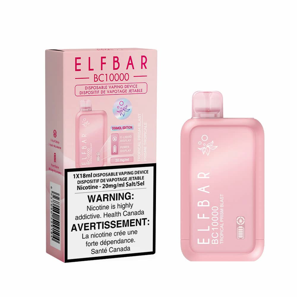 Elf Bar BC10K Disposable Vape - 10K Puffs - 18ml - Tropical Prism Blast