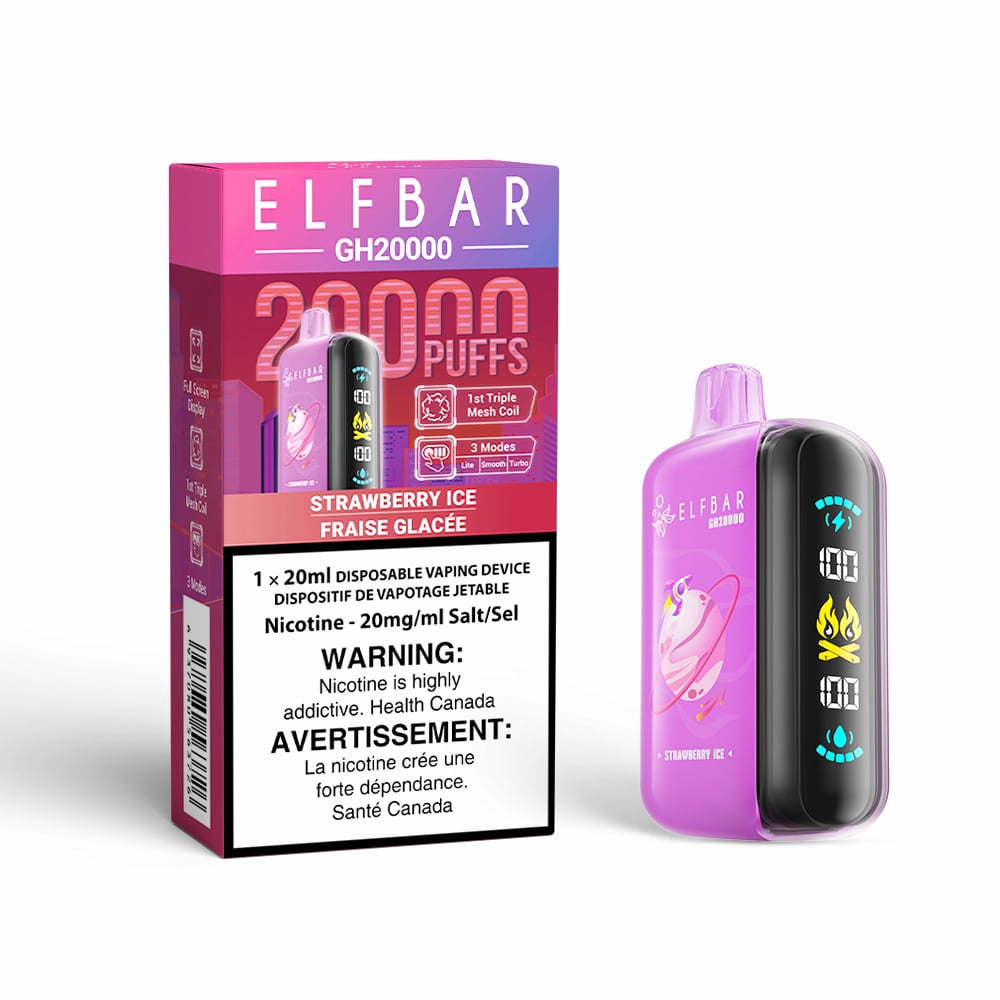 Elf Bar GH20k Disposable Vape - 20K Puffs - 20ml - Strawberry Ice