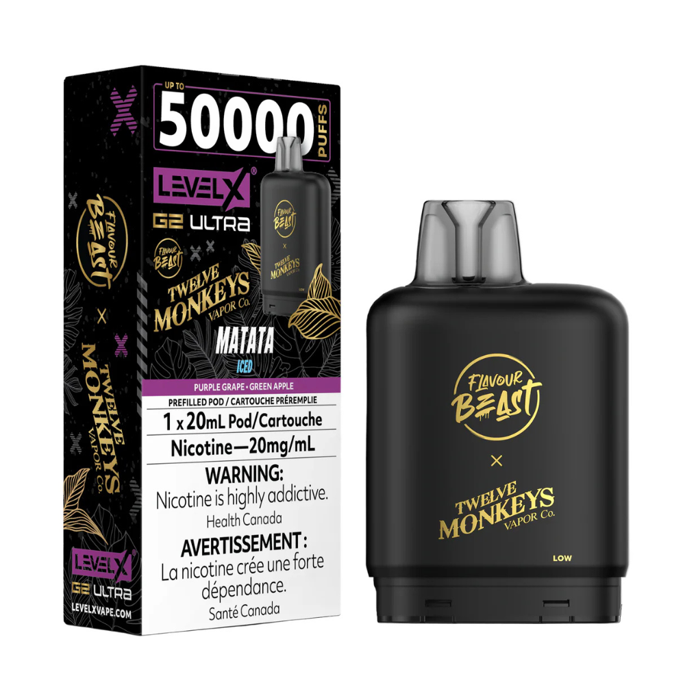 Matata Iced - Flavour Beast Level X G2 Ultra Replacement Vape Pod - 50K Puffs - 20mL