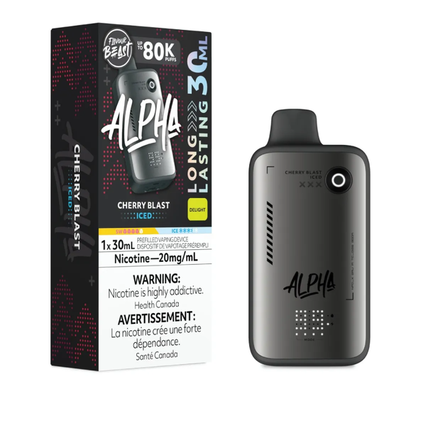 Flavour Beast Alpha Disposable Vape - 80K Puffs - 30mL - Cherry Blast Iced