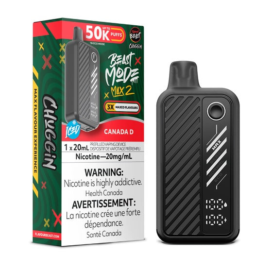 Flavour Beast Beast Mode Max 2 Disposable Vape - 50K Puffs - 20mL - Canada D