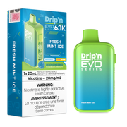 Drip'n by Envi EVO 63K Disposable Vape - 63K Puffs - 20mL - Fresh Mint Ice