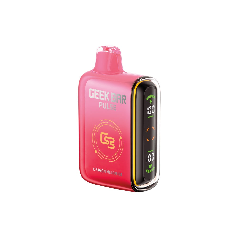Geek Bar Pulse Disposable Vape - 9K Puffs - 16mL - Dragon Melon Ice