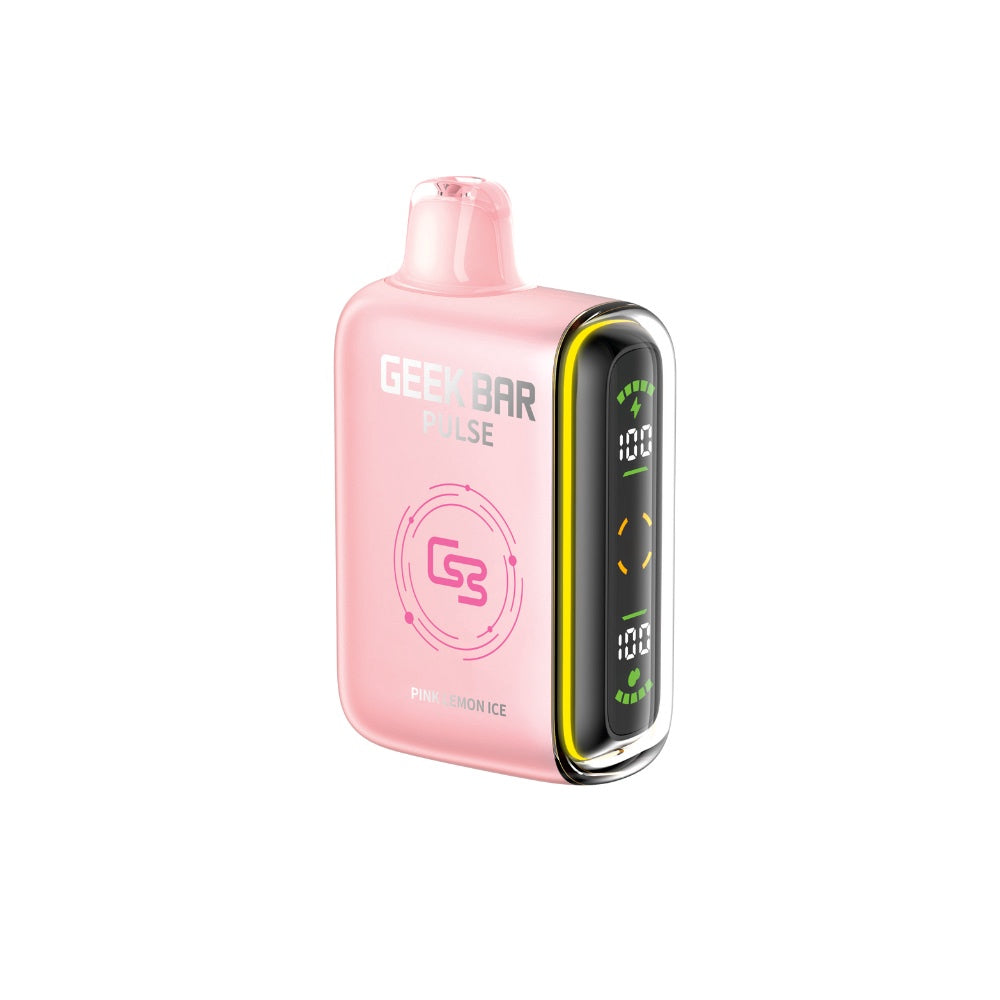 Geek Bar Pulse Disposable Vape - 9K Puffs - 16mL - Pink Lemon Ice