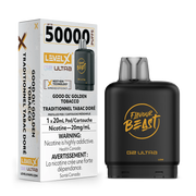 Good Ol' Golden Tobacco - Flavour Beast Level X G2 Ultra Replacement Vape Pod - 50K Puffs - 20mL
