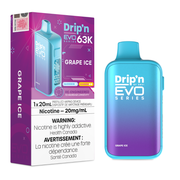 Drip'n by Envi EVO 63K Disposable Vape - 63K Puffs - 20mL - Grape Ice