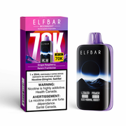 Elf Bar MoonNight 70K Disposable Vape - 70K Puffs - 20ml - Grape Raspberry