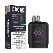 Grapplin' Grape Sour Apple Iced - Flavour Beast Level X G2 Ultra Replacement Vape Pod - 50K Puffs - 20mL