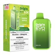 Drip'n by Envi EVO 63K Disposable Vape - 63K Puffs - 20mL - Green Apple