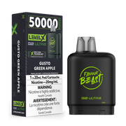 Gusto Green Apple - Flavour Beast Level X G2 Ultra Replacement Vape Pod - 50K Puffs - 20mL