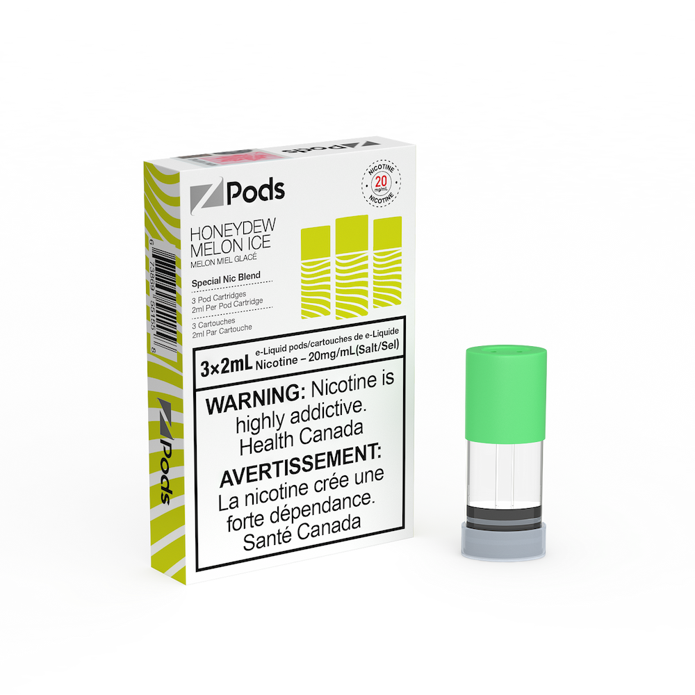 ZPods Pre-Filled Pods - 3 Pack - Honeydew Melon Ice - 20mg - 2mL