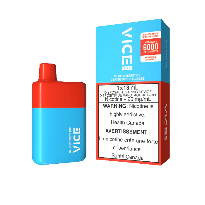 VICE Box Disposable Vape - 6K Puffs - 13mL - Blue Cherry Ice